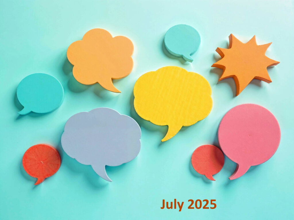 colourful speech bubbles