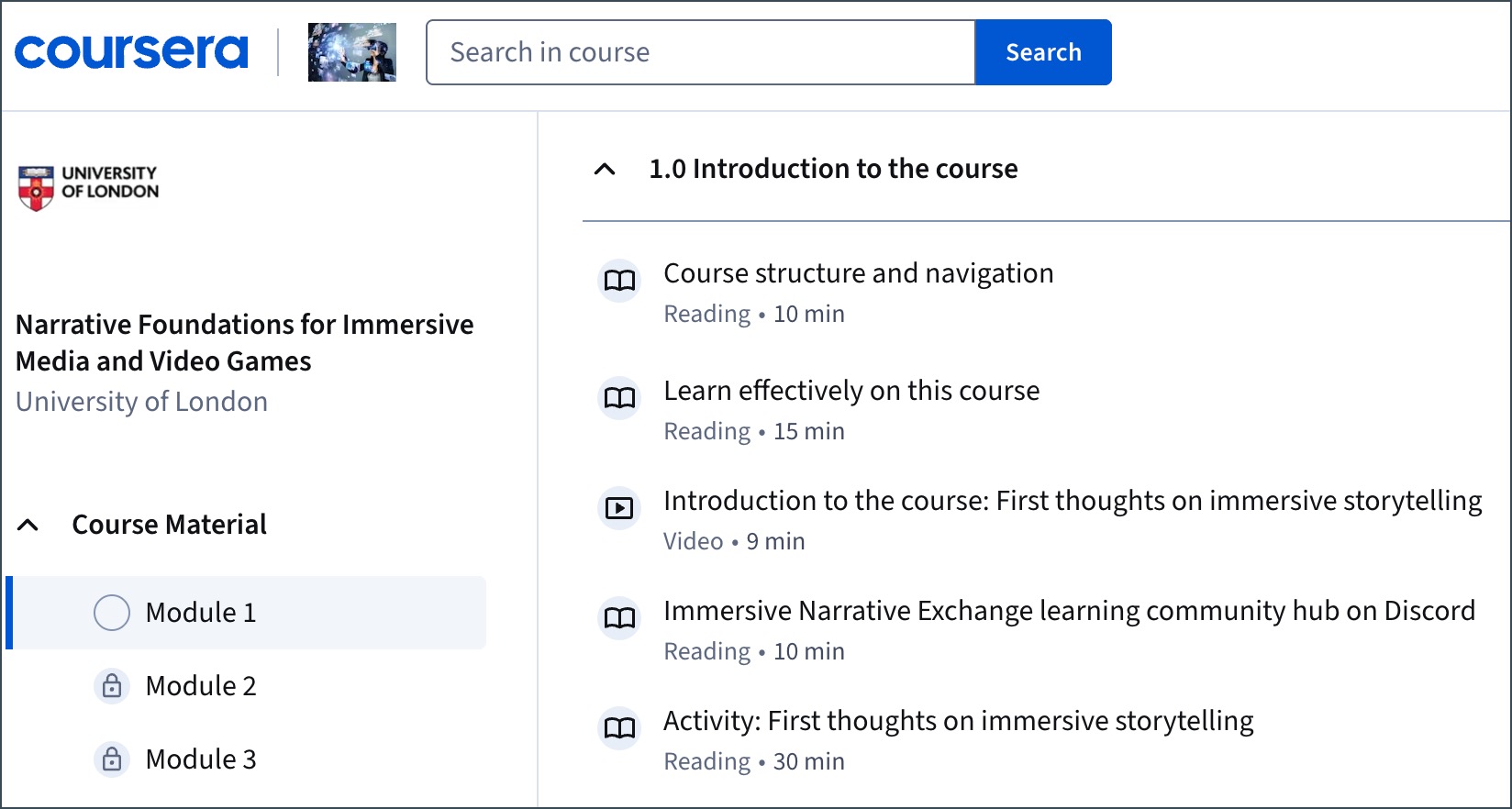 a list of Standardised introductory material to welcome and orientate learners